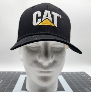 Vintage Caterpillar Diesel Power CAT Embroidered Trucker Hat - Mesh Snapback Cap